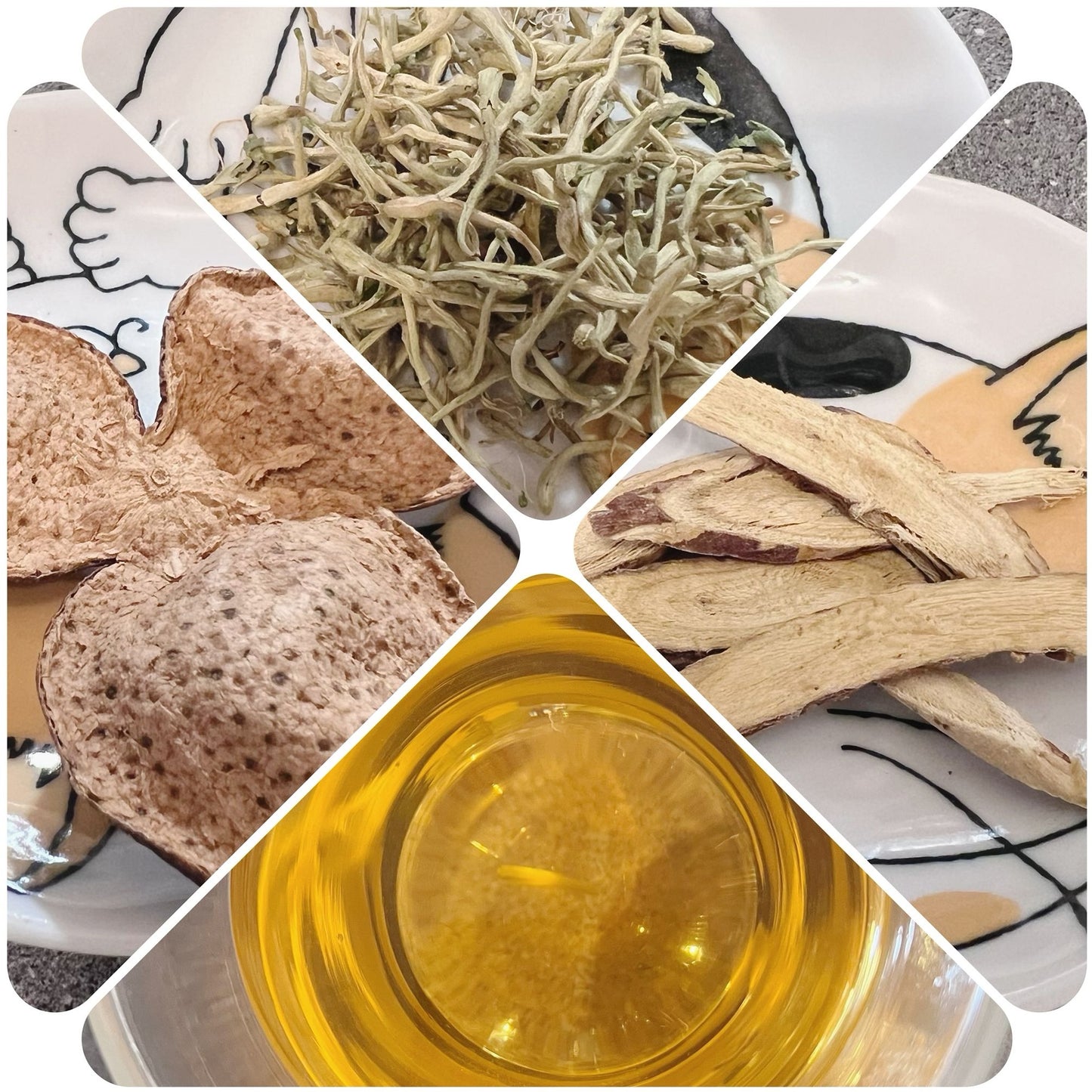 甘草金銀花陳皮茶